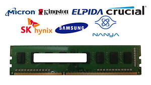 Lot of 10 Major Brand 4 GB PC3L-12800 (DDR3-1600) 1Rx8 DDR3L Desktop Memory