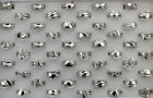 32pcs Women Jewelry Mixed Lots Various Silver P Alloy Lady's Classic Rings