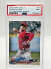 New ListingSHOHEI OHTANI 2018 TOPPS UPDATE PITCHING IN RED JERSEY #US1 PSA 9 MINT RC