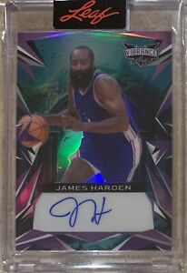 2023 Leaf Vibrance James Harden Auto Purple 4/5 Basketball Clippers #BA-JH2