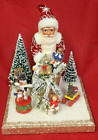 2022 New Ino Schaller Bayern Papier Mache Santa Red with Toys Square Base 8