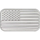 Lot Of 5 1oz .999 Fine Silver American Flag Bars -  Silver Eagle