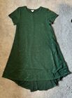 Lularoe Carly Sparkle Green Dress With Pocket Women’s Size LARGE EUC