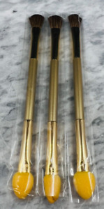 ESTEE LAUDER DUAL ENDED EYE-SHADOW BRUSH (TRAVEL SIZE)-(LOT OF 3)