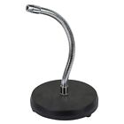 Desktop Table Microphone Mic Stand with Adjustable Gooseneck & Round Solid Base