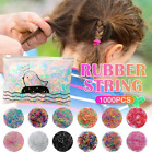 1000pcs Mini Hair Ties Kid Girl Colorful Elastic Rubber Hair Bands Ponytail Hair