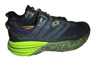 Hoka One One Speedgoat 3 Men’s Running Shoes Size 11 Black/Green 1099733-EBLC