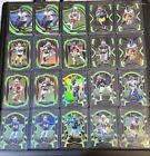 New ListingLOT OF 20 NEON GREEN DIE-CUT PRIZMS FROM 2020 PANINI SELECT FOOTBALL RC