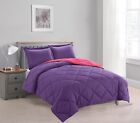 Down Alternative Comforter Set 7-PC Reversible ALL Season Bed In a Bag W/ Sheets