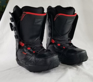 K2 Snowboard Boots Darko BOA Black with Red Men's SIZE 9 US