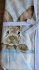 Williams Damask Bunny Tablecloth Blue White 70 x 108 EASTER