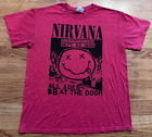 VTG Nirvana Concert Shirt 1990 Y2K Shirt Medium Grunge Band Tee Kurt Cobain