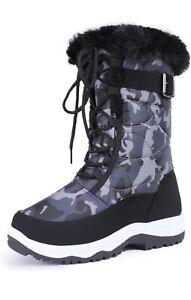 Women's Snow Boots Winter II Water-Resistant Fur Lined Frosty Warm Boots Size 10