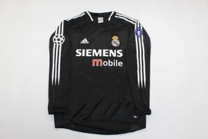 Zidane Real Madrid 2004-5 Black away long sleeve jersey