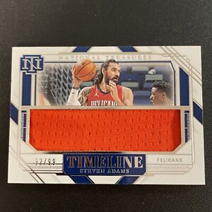 New ListingSTEVEN ADAMS 2020-21 NATIONAL TREASURES TIMELINE GAME USED PATCH /99 Q0829