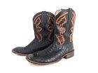 Anderson Bean Men's Ostrich Cowboy Boots Full Quill 12D