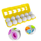 Hide & Squeak Eggs Sorting Eggs Matching Eggs Educational Toy for Kids, 12 Eggs