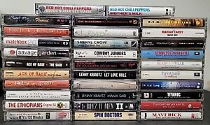 90's Alternative Rock Pop Cassette Tapes Lot: RHCP Sugar Ray Hootie REM Jewel