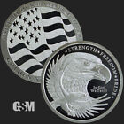 1oz Double Eagle Flag of Strength Freedom Pride .999 silver bullion IN A CAPSULE