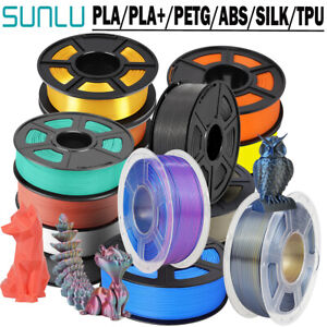 (BUY 5 GET 2 FREE,Add 7) SUNLU PLA/PLA PLUS/SILK/ABS/PETG 3D Filament 1KG 1.75mm