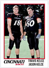 2009 Jason & Travis Kelce College Rookie Card Cincinnati Bearcats Football