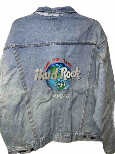 Vintage Hard Rock Cafe Denim Jacket TOKYO Embroidered XL