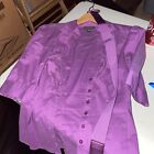 Bebe Purple Blouse Small With Belt
