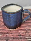 Handmade Pottery Studio Mug Light Blue Glaze Coffee TeaCup Signed