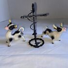 Vintage Relco Cow Calves Salt & Pepper Shakers Made in Japan Foil Stickers