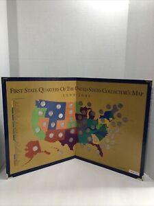 First State Quarters Of The United States Collector’s Map 1999-2008 W/quarters
