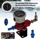 Aluminum 140 PSI Adjustable 1:1 Fuel Pressure Regulator + kPa Oil Gauge Kit Red (For: Mini)