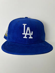 NEW ERA LA DODGERS ROYAL BLUE CORDUROY 59FIFTY FITTED HAT (SIZE: 7 1/4)