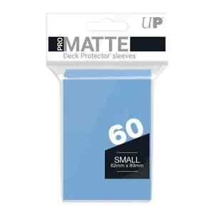 Ultra Pro Gaming SMALL Size Deck Protector Sleeves PRO MATTE LIGHT BLUE - 60 Ct
