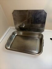 Vintage Vollrath Stainless Steel Pan With Lid 16 1/8 X 11 1/8 X 2 1/8
