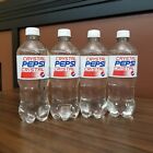 4 Bottles 20 oz Crystal Pepsi 2022 Canda Exclusive Clear Cola Soda Soft Drinks