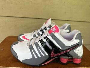 Nike Shox NZ Women's Pink/White/Black/Grey Sneakers Shoes 639657-104 Size 8