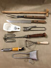 Lot 9 vintage kitchen gadgets & tools mixers, beaters, handles, peelers and more