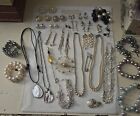 Vintage Pearl Faux Pearl Jewelry Lot Sarah Coventry Sterling