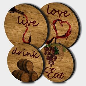 Stove Burner Covers Retro Red Wine Gas Stove Burner Covers Set of 4 8 Inches ...