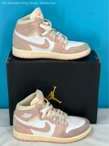 Nike Air Jordan 1 Retro High OG Pink PS Youth Shoes Size 1Y FD2597-600 Pre Owned