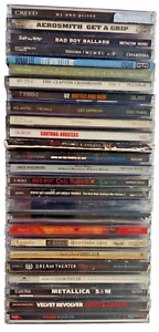 Assorted Rock CD Lot - 26 titles    Acceptable condition   Free Shipping