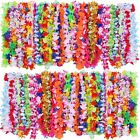 200 Pieces Luau Leis Flowers Necklaces Summer Beach Vacation Pool Luau Party Fav