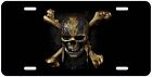 Skull and Bones Pirates Aluminum Novelty Auto License Plate