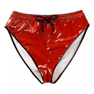 Women Faux Patent Leather Shorts Briefs Underwear Knickers Mini Hot Pants