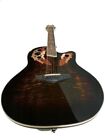 NEW 12 STRING FLAMED ACOUSTIC/ELECTRIC OVAT. STYLE ROUND BACK GUITAR