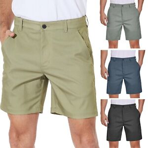 Men's Beach Shorts Stretch Quick Dry Lightweight Golf Chino Pockets Half Pants
