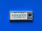 Illinois License Plate DAV Tag 1972 Disabled American Veterans Keychain Sample