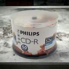 PHILIPS CD-R 50 Pack Recordable Blank Discs 700 MB 80 Min 52x NEW Factory Sealed