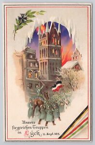 Hold To Light German WWI Embossed Postcard First Battle of the Masurian Lakes V*