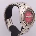 Omega Seamaster Cosmic 2000 AT Red Men's Automatic Wristwatch Arm 17cm